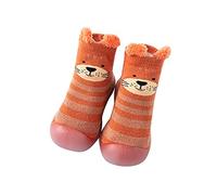 Generisch WarmThe Floor Chaussons antidérapants pour bébé, Orange, 20 EU