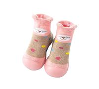 Generisch WarmThe Floor Chaussons antidérapants pour bébé, Rose, 20 EU