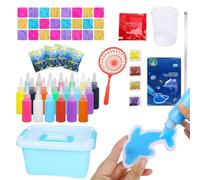 Generisch Water Fairy - Activités de bricolage avec 12 formes de dessin animé, kit de bricolage en gel d'eau, pour à partir de 3 ans, filles, anniversaire, maison, école, crèche