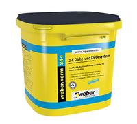Generisch weber.xerm 844 2-K Colle pour carrelage | Seau de 6 kg | Intérieur et extérieur | Colmatage, pose, découplage, réduction des bruits de pas