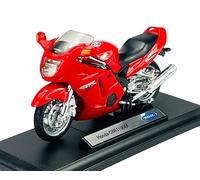Generisch Welly Modèle de moto compatible avec Honda CBR1100XX Rouge Avec socle 1:18 1/18 Métal Modèle Moto Die Cast Neuf en boîte