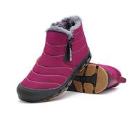 Generisch Winter Pro 2.0 Chaussures pieds nus imperméables pour homme et femme, chaussures pieds nus d'extérieur imperméables pour homme et femme, Rouge chiné, 41 EU