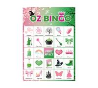 Generisch Witch Bingo Games - Cartes de bingo pour fête d'Halloween - Jeu de sorcières interactif - Pour un événement - Amis de voyage - Outil de divertissement éducatif - Jeux de sorcière