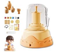 Generisch Wrap N Share Mini Pottery, Wrapnshare Pottery, Kit de roue de bricolage avec peintures et outils d'argile, mini roue de pottery pour adultes et enfants, kit créatif pour projets de bricolage
