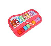 Generisch Xylophone Jouet 8 tons avec baguette Rouge | Instrument interactif pour découvrir le rythme et profiter de la musique de haute qualité, apprendre la