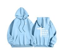 Generisch Y2K Pull à capuche pour homme Automne Hiver Motif lettres Sweat à capuche à manches longues avec poches Pull ample pour homme Pull chaud à capuche Sport Sweatshirt confortable à manches