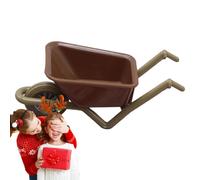 Generisch Yhsioaklo Jouet Brouette | Modèle miniature Jouet - Maison de poupée miniature - Jardin féérique Simulation Farm Cart Brouette pour terrasse de jardin
