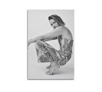 Generisch Yvonne Strahovski Poster rétro noir et blanc sur toile murale Impression d'art mural Photos suspendues Décoration créative Arts d'intérieur 50 x 75 cm