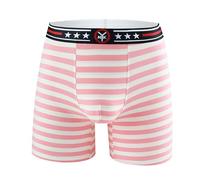 Generisch Zebra Boxers pour homme Sous-vêtements Coton Noël St Patrick Imprimé sans étiquette qui gratte Respirant Décontracté Hipster personnalisé Étirement Sous-vêtements pour homme, Rose, M