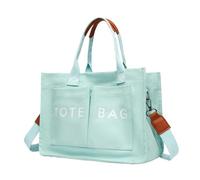 Generische Sac à bandoulière en toile pour femme avec grande capacité, sac à bandoulière tout assorti, imprimé lettre, sac à bandoulière polyvalent pour ordinateur portable, sac de photographie de rue