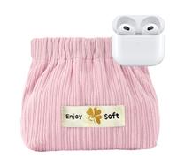 Generisches Armoire cosmétique en Côteélé Velvet - Maquillage - Petite trousse cosmétique en Côte Velvet | Trousse de rangement portable avec ouverture élastique, rose bonbon, Voir description, Voir