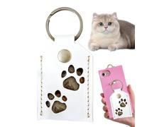 Generisches Hund Hair Memorial Square Locket Porte-clés - Pet Memorial Keychain Pendentif Cat - Collier souvenir pour chat | Collection Sac de rangement Porte-photo pour amis, caméra de classe