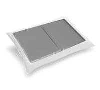Generise Lot de 2 coussins en gel rafraîchissant - Soulagement instantané du refroidissement - Améliore le confort et la qualité du sommeil - 40 cm x 30 cm - Gris