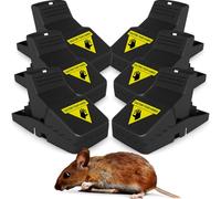 Generise Piège à souris à ressort ultra sensible - Design ABS résistant - Choisissez un lot de 4 ou 6 pour un contrôle efficace des rongeurs (6)