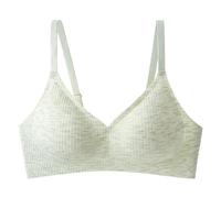 Générlque Soutien-Gorge Soutien-gorge push-up sans armatures for petits seins, large, adapté aux étudiantes, sous-vêtements féminins(Green,L)