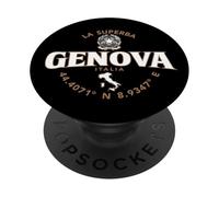 Gênes Italie Coordonnées Label 2C PopSockets PopGrip Adhésif