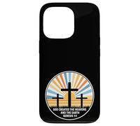 Genèse 1:1 1 1 - Dieu Jésus Croix Chrétienne Ciel Terre Coque pour iPhone 13 Pro