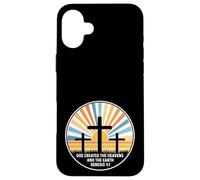 Genèse 1:1 1 1 - Dieu Jésus Croix Chrétienne Ciel Terre Coque pour iPhone 16 Plus