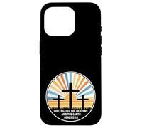 Genèse 1:1 1 1 - Dieu Jésus Croix Chrétienne Ciel Terre Coque pour iPhone 16 Pro