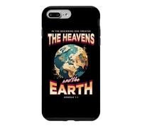 Genèse 1 Au Commencement, Dieu a créé Les cieux et la Terre. Coque pour iPhone 7 Plus/8 Plus