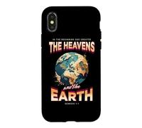 Genèse 1 Au Commencement, Dieu a créé Les cieux et la Terre. Coque pour iPhone X/XS