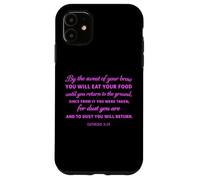 Genèse 3:19 Dust You Will Return Biblique Écriture Foi Coque pour iPhone 11