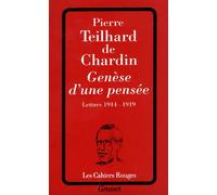 Genèse d'une pensée - Pierre Teilhard de Chardin - Grasset - broché - Livre