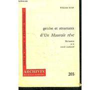 Genese et structure d'"un mauvais reve" : bernanos et le "cercle enchanté"