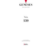 GENESES n° 130 (2023-1) - Collectif - Belin - broché - Revue