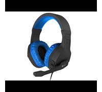 GENESIS Argon 200 Casque Gaming Filaire Noir et Bleu, Arceau Circum-Aural, HP 50mm, 20-20000Hz, 32 Ohm, Micro Boom 100-10000Hz, Câble 2.2m, Windows/macOS