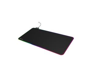 GENESIS Boron 500 XXL RGB - Tapis de Souris Gaming 800x400mm Noir - Surface Tissu, Base Caoutchouc, Rétroéclairage Multicolore 12 Modes, Alimentation USB