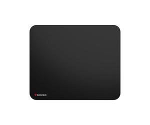 GENESIS Carbon 500 L Tapis de Souris Gaming Noir 400x330x2.5mm, Surface Tissu Monochromatique, Base Antidérapante Caoutchouc, Résistant à l'eau, NPG-0659