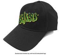 Genesis – Chapeau unisexe – Logo classique vert – Noir – Import