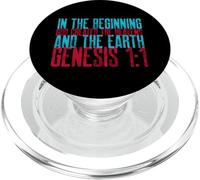 Genesis Chapitre 1 Verse 1, Version Standard Anglaise PopSockets PopGrip pour MagSafe