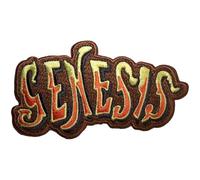 Genesis Classic Logo Cut Out Orange Woven Patch Size One Size