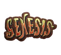 Genesis Classic Logo Cut Out Orange Woven Patch Size One Size