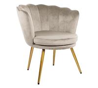 Genesis Fauteuil tonneau Accent Taupe, Taille Unique