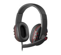GENESIS H12, Casque, Bandeau, Gaming, Noir, Rouge, Binaural, 2m