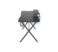 Genesis Gaming – Table de jeu Holm 300 RGB NDS-1550 – Acier MDF Rectangulaire Noir