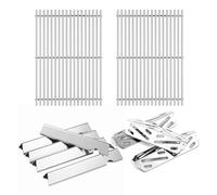 Genesis II E-310 Pièces de rechange pour grille Weber Genesis II E310 II SE-310 II E-335 II E335 II E-315 en acier inoxydable Genesis 2 pièces de grille 66795 Barres aromatisantes 66685 Déflecteur de