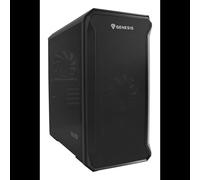 GENESIS Irid 503 Micro Tower Noir - Boîtier PC Micro ATX/Mini-ITX, 2x3.5", 3x2.5", USB 3.2 Gen 1, Ventilation 120mm, Compatible Watercooling 240mm