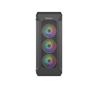 GENESIS Irid 505 ARGB Midi Tower PC Noir Transparent - ATX/microATX/Mini-ITX, 3x120mm avant, 1x120mm arrière, Baies 2.5"/3.5", USB 3.2 Gen 1