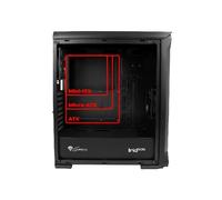 GENESIS IRID 505 MIDI TOWER NOIR (NPC-1517) NATEC