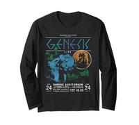 Genesis Live 1975 Auditorium Los Angeles 4 Couleurs Manche Longue