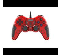 GENESIS MANGAN 200 Rouge - Manette de Jeu PC USB 2.0 Analogique/Numérique, 15 Boutons, Vibration, Câble 1.8m, Compatible Windows XP/7/8/10