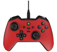 Genesis Gaming Manette de jeu Mangan 300 – USB Type-C, Analogique/Numérique PC/Switch/Android Rouge