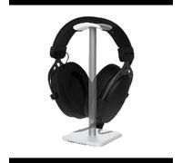 GENESIS NGM-2233 - Support Casque Blanc ABS/Aluminium/TPU, Base Antidérapante, 100x100x245mm, Poids 98g - Compatibilité Universelle