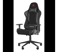 GENESIS Nitro 440 G2 Fauteuil Gaming Noir/Gris, Charge Max 120kg, Hauteur 126-133cm, Assise 52.5cm, Dossier Réglable, Accoudoirs 1D, 5 Roues Nylon 6cm
