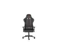 GENESIS Nitro 550 G2 Siège Gaming Universel Noir, Poids Max 150kg, Hauteur 127.5-134.5cm, Tissu/Simili-Cuir, Accoudoirs 1D, Inclinaison 135°, Roues 6cm