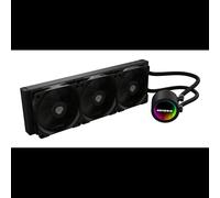 GENESIS NLG-2320 Système de refroidissement liquide All-in-One pour processeur, 3 ventilateurs, couleur noire.